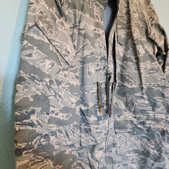 Parka APECS USAF Tiger Stripe Camouflage SPM1C1 07 C 1019 Medium Long W Beanie - Picture 3 of 10